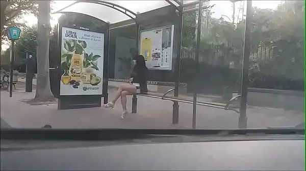 Show bitch at a bus stop drive Videos