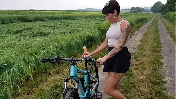 Show Premiere! Bicycle fucked in public horny drive Videos