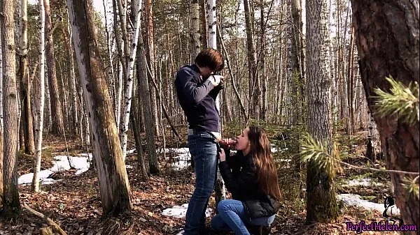 Show Student Blowjob and Fucking with a Photographer in the Forest drive Videos