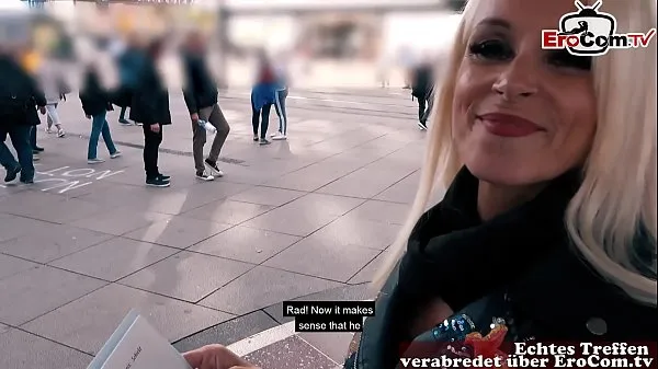 Show Skinny mature german woman public street flirt EroCom Date casting in berlin pickup drive Videos