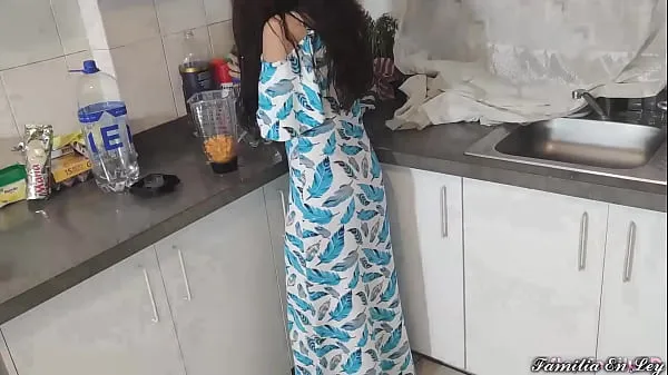 Show My Beautiful Stepdaughter in Blue Dress Cooking Is My Sex Slave When Her Is Not At Home drive Videos