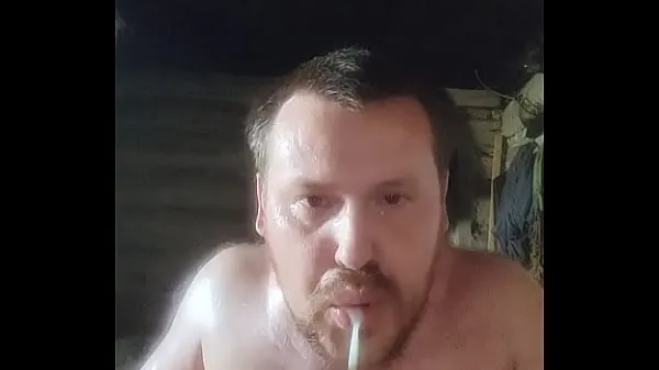 Vis Cum in mouth. cum on face. Russian guy from the village tastes fresh cum. a full mouth of sperm from a Russian gay drive-videoer