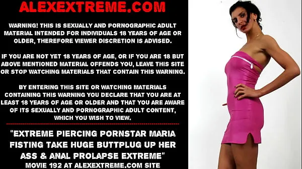 Visa Extreme piercing pornstar Maria Fisting take huge buttplug up her ass & anal prolapse extreme drive-videor