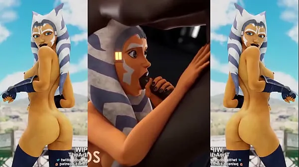 Mostrar Ahsoka ennegrecido PMV pantalla dividida vídeos de conducción