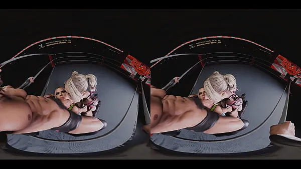 Mostrar Spitroast Double Blowjob with Alexa Bliss dirty talking and using strapless strapon on Liv morgan (WWE 3D CGI render parody vídeos do Drive